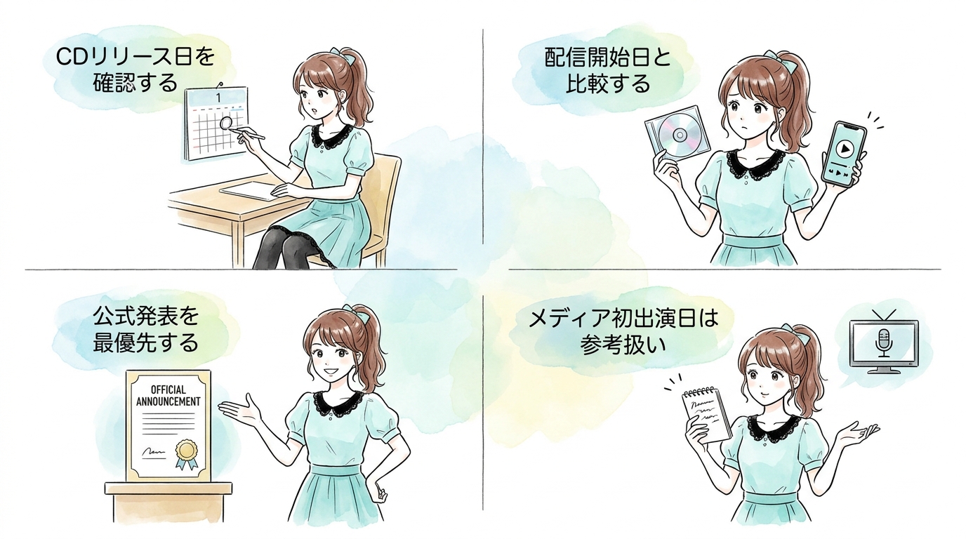 「CDデビュー」と「配信デビュー」では先輩後輩の扱いが変わる場合がある