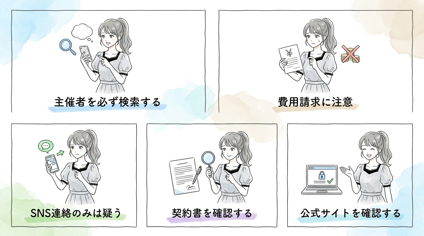 ウェブ応募・オーディションサイト経由の一括応募は手軽な反面、案件の質にばらつきが大きくなる