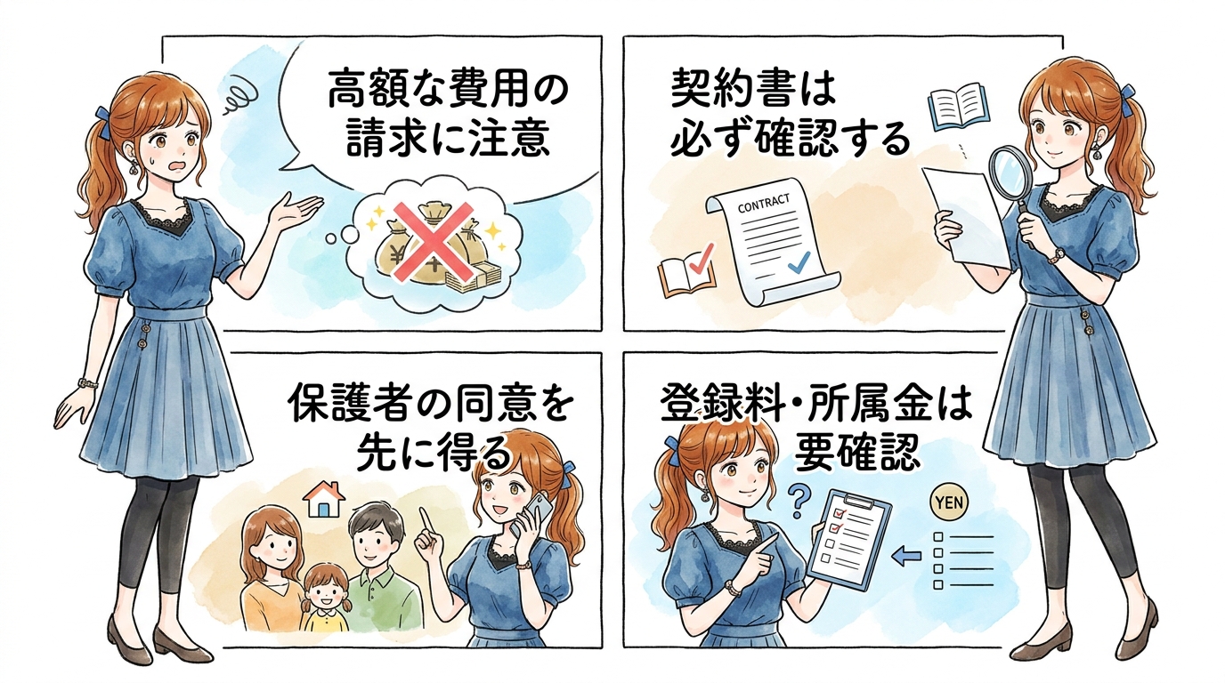 事務所へ自分から動くときの連絡方法と最低限の準備
