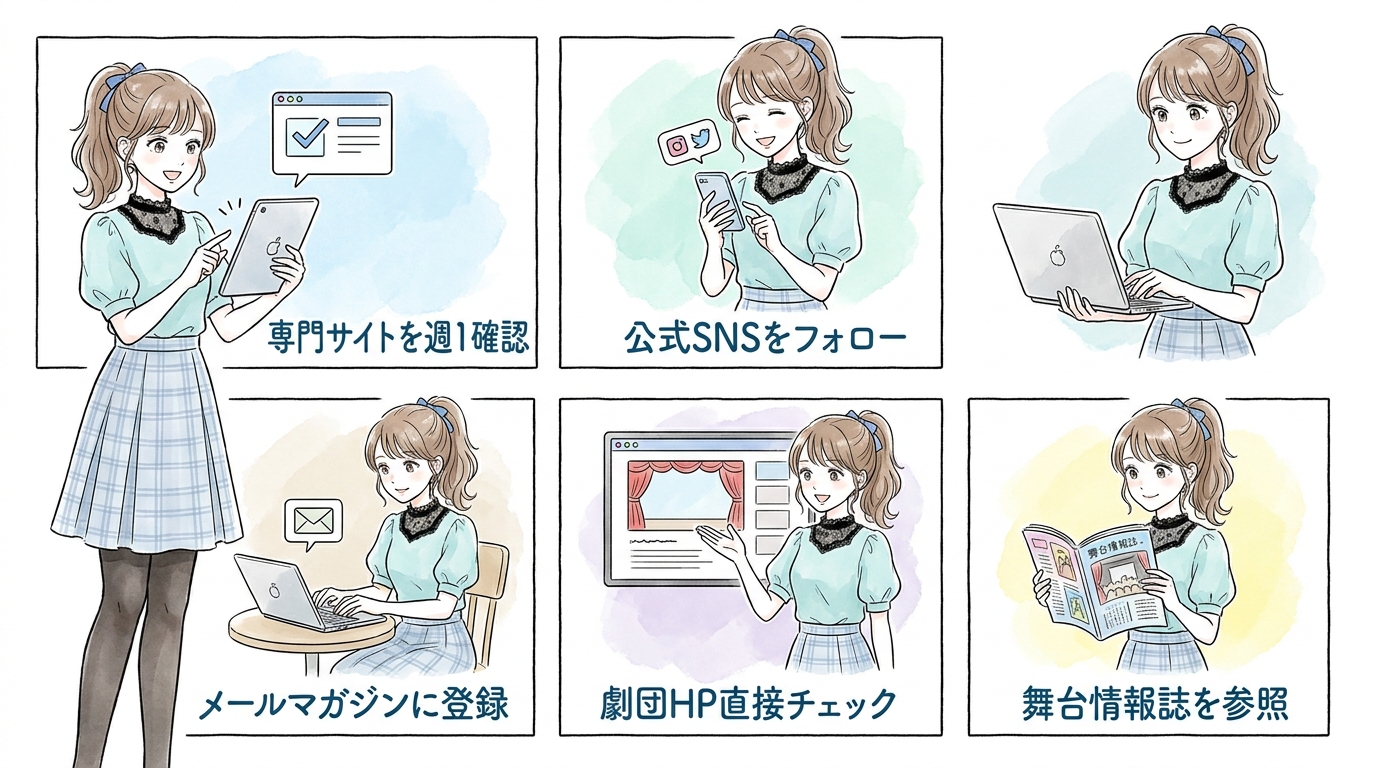 公募型オーディションが定期的に出てくる主な媒体と確認タイミング
