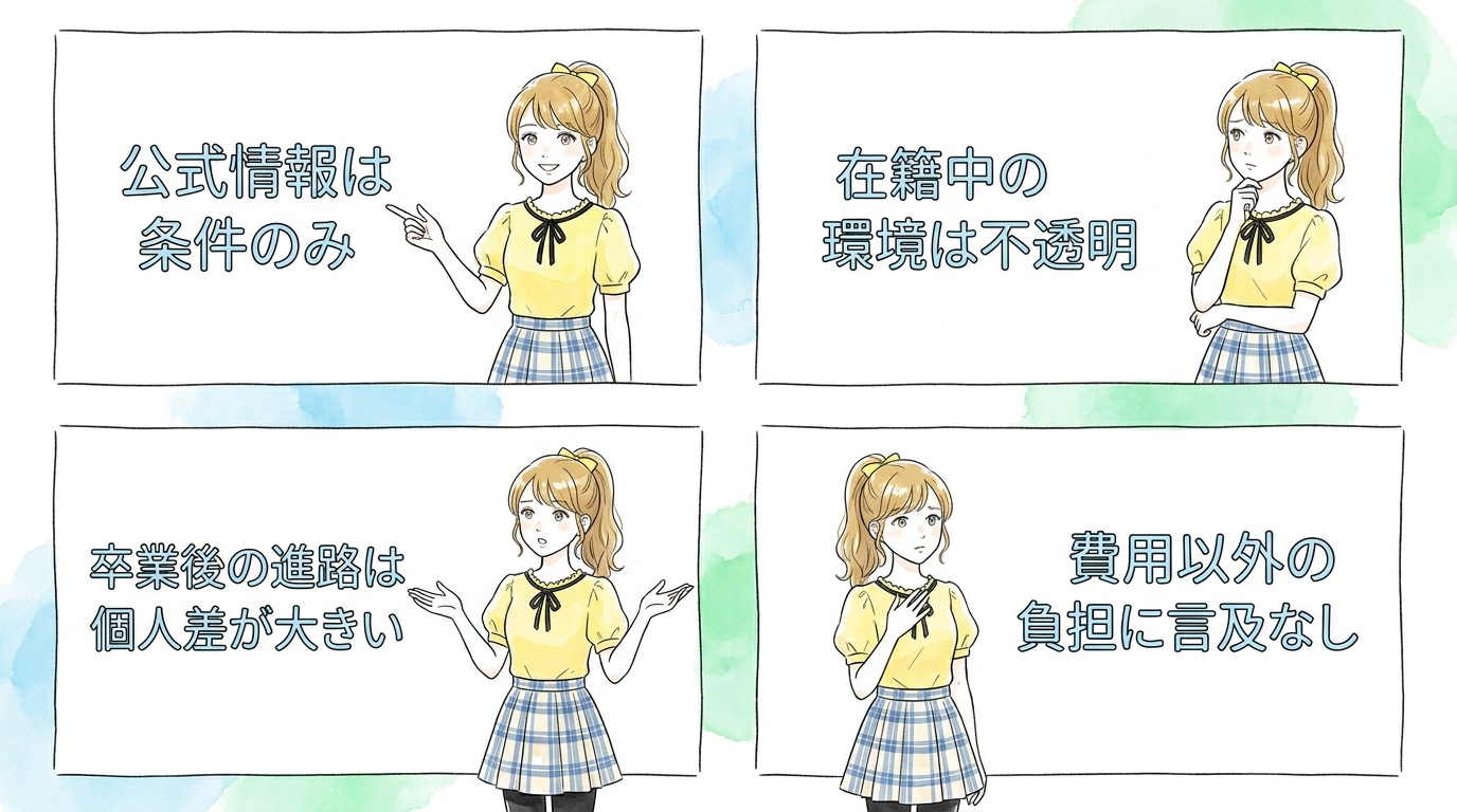 公式サイトや合格者の声だけでは見えてこない情報がある