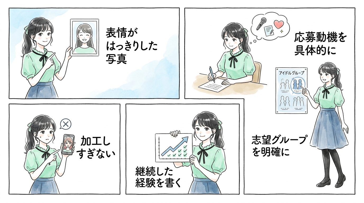 写真・自己PRシートで落とされる人と通る人の実際の違い
