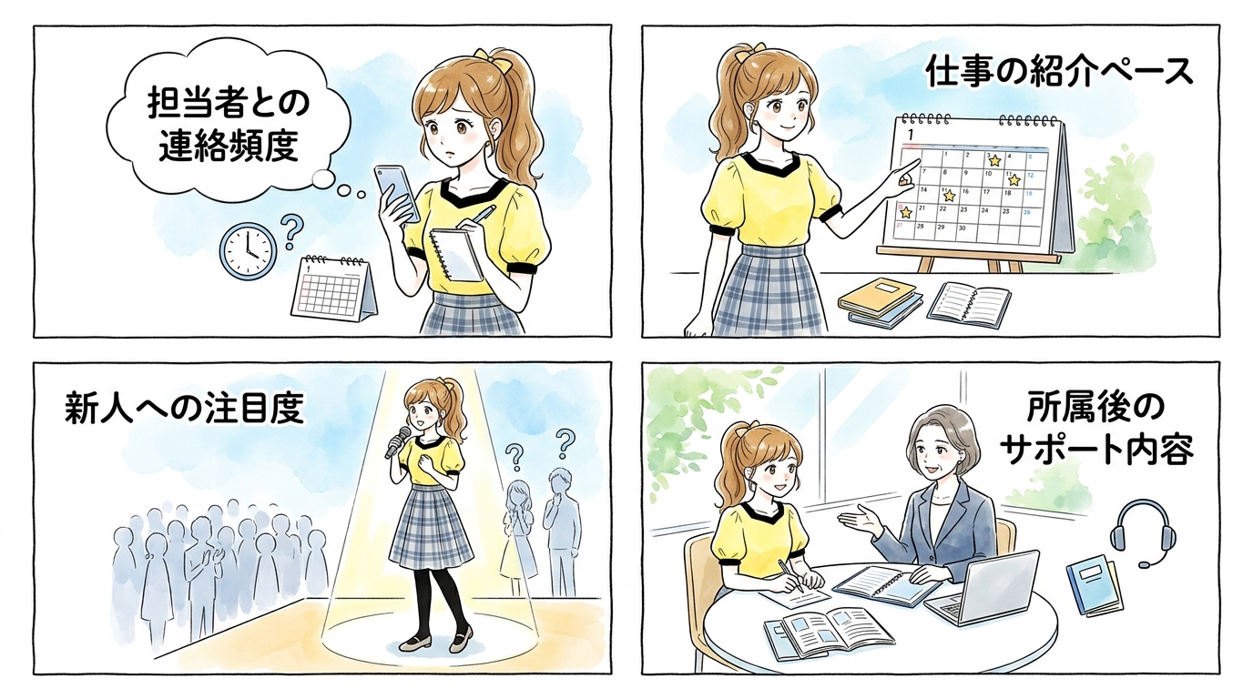 大手事務所ならではの競争環境と、埋もれやすいタレントの現実