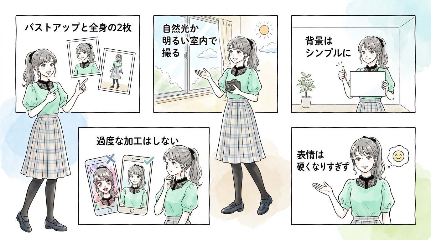 宣材写真で落とされないための撮り方と選び方