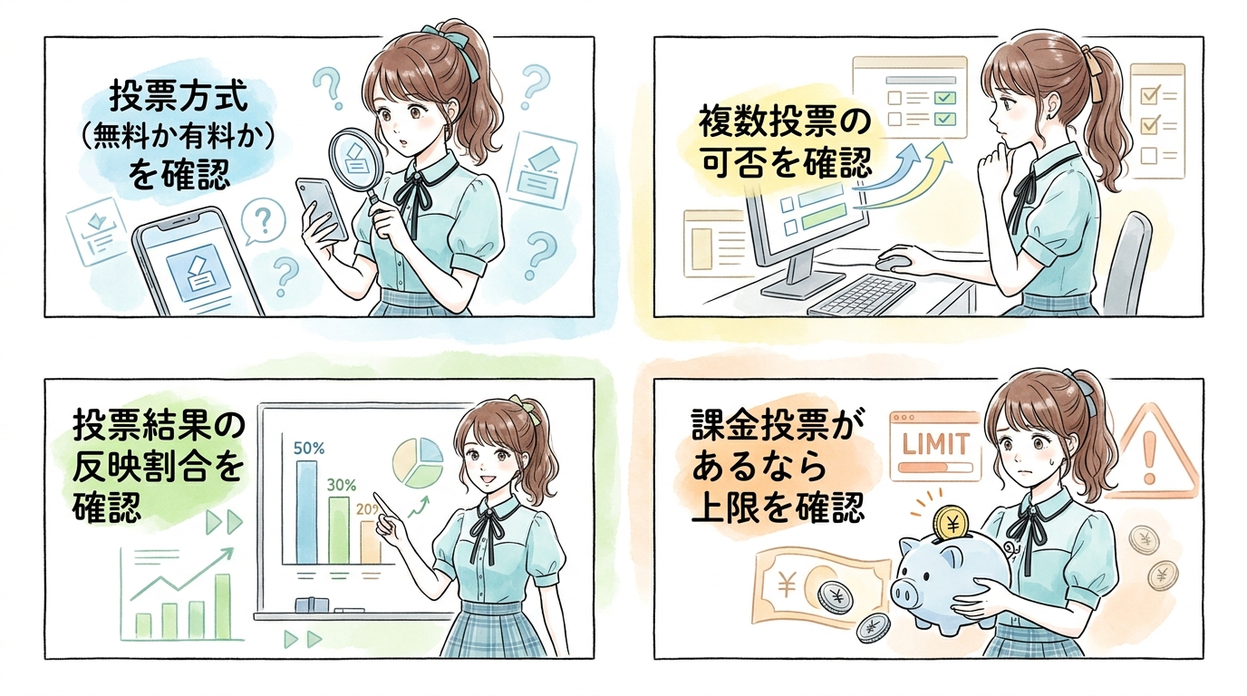 課金式投票が候補者の金銭的な追い詰めにつながっている