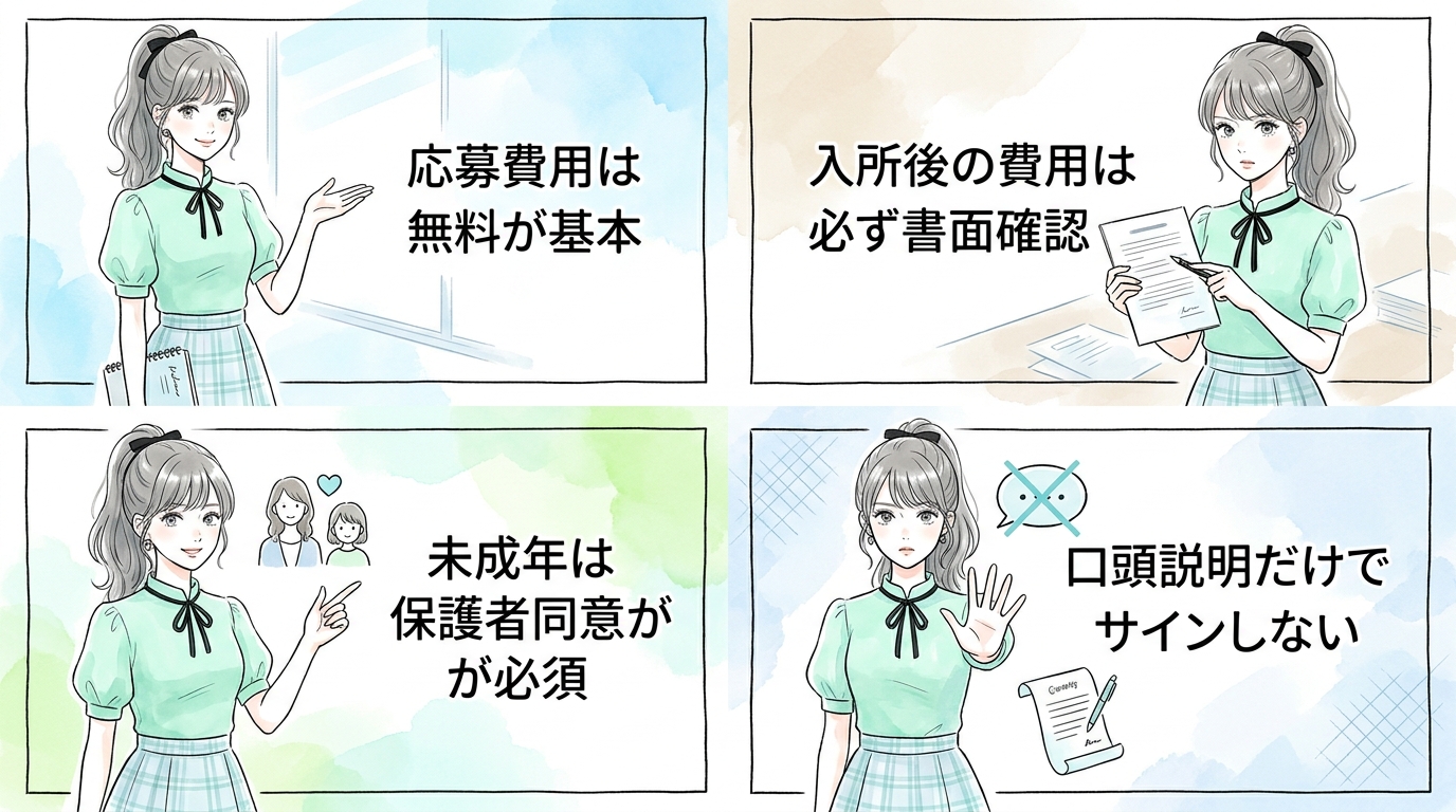 費用負担の有無と契約内容で他社と比較したときに見えてくる差