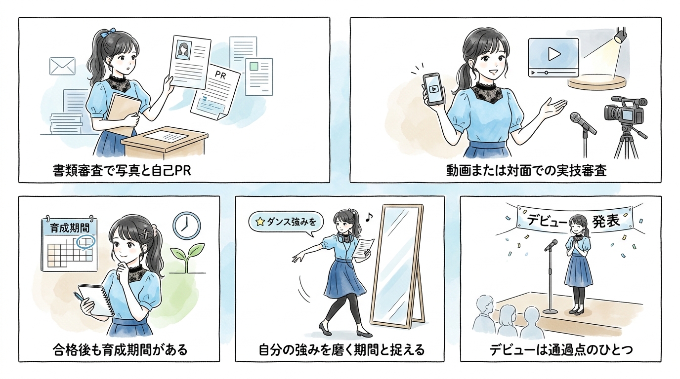 養成システムを経てデビューするまでの現実的な流れ