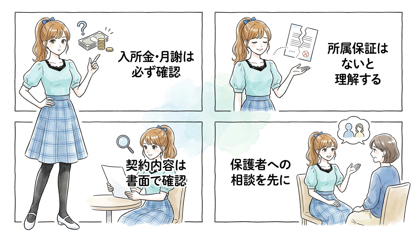 養成所・スクール経由のルートに費用と時間が集中するリスクを確認しておく