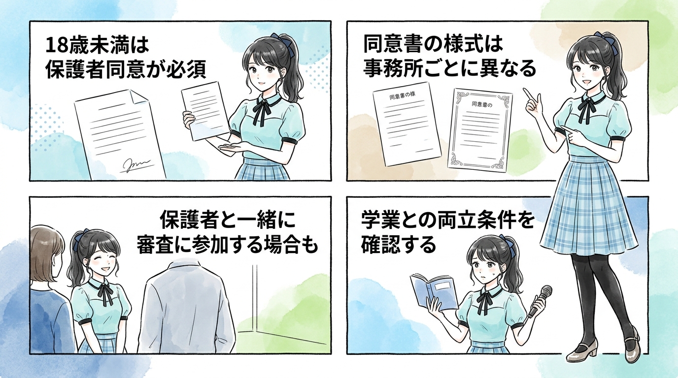 高校生・10代が応募できる事務所オーディションの年齢条件